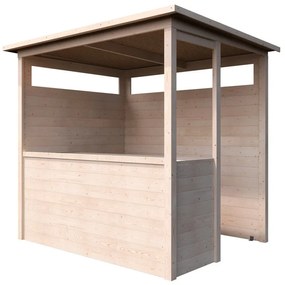 Casetta da giardino DECOR ET JARDIN Mod.Safran in legno naturale con porta prodotto senza porta, superficie interna 3.12 m² e spessore parete 19 mm