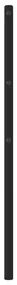Testiera in metallo nero 120 cm