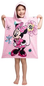 Accappatoio per bambini in spugna rosa Minnie - Jerry Fabrics