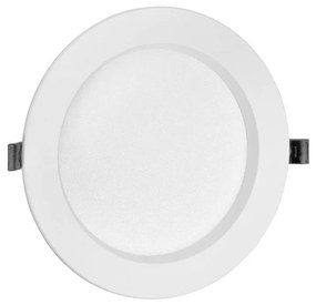 Faro da incasso 18W Foro Ø150-175mm Bianco da 1.530lm Rotondo Colore Bianco Caldo 3.000K