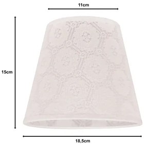 Duolla - Paralume SOFIA XS E14 diametro 18,5 cm bianco