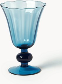 Set di 4 bicchieri da vino in vetro soffiato Tulya