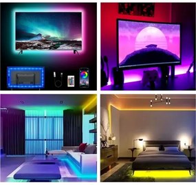 LED RGB Striscia dimmerabile LED/6W/5V USB 2 m + telecomando