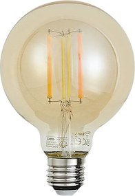 Set di 5 lampadine LED E27 dimmerabili Smart G95 oro 7W 806 lm 1800-6500K