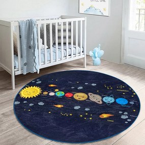 Tappeto per bambini in blu scuro ø 120 cm Comfort – Mila Home