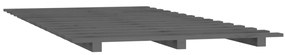 Giroletto grigio 90x200 cm in legno massello di pino