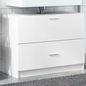 Mobile Lavabo Bianco 78x37x59 Cm İn Truciolare /