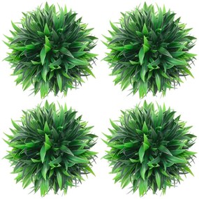 Sfere Di Bosso Artificiale 4 Pz 15 Cm /