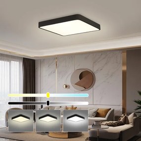 Brilagi - Lampada LED da soffitto POOL SQUARE LED/48W/230V 3000/4500/6000K 50x50 cm ner