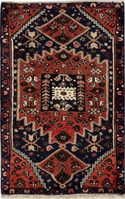 Shiraz Tappeto persiano 130 x 90 (Iran) Annodato A Mano