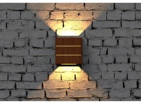 Immax 08523L - Applique da esterno LED LUXLINE 6W/230V 3000K IP54 noce