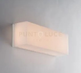 Plafoniera led togo bianca in acrilico pmma 8w 1000lm cct ip65 10x2...