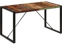 Tavolo da Pranzo 140x70x75 cm Legno Massello di Recupero 247421