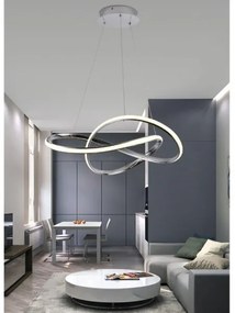 Lampadario a sospensione con filo LED dimmerabile LED/70W/230V 3000-6500K cromo + telecomando