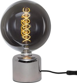 Supporto per lampada argentato 10 cm Glans – Star Trading