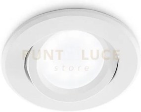Gfa131- faretto da incasso orientabile in alluminio colore bianco o...