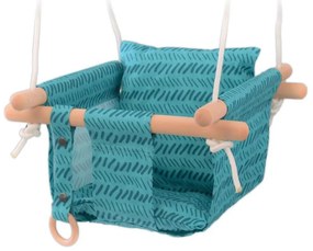 2Kids Toys - Altalena tessile per bambini turchese