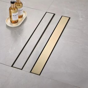 Scarico lineare Neox brush gold 70