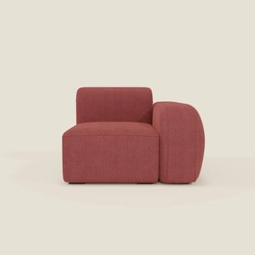BonBon modulo terminale 105 cm sinistro o destro - tessuto smacchiabile T23 rosso ciliegia
