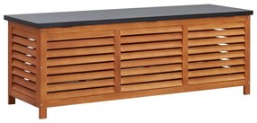 Cassapanca Da Giardino 150x50x55 Cm İn Massello Di Eucalipto /