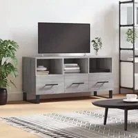 Mobile TV Grigio Sonoma 102x36x50 cm in Legno Multistratocod mxl 104815