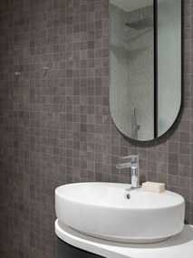 Piastrella da rivestimento interno ed esterno 30 x 30 cm Sp. 9 mm Materia in gres porcellanato smaltato opaco antracite  1 mq