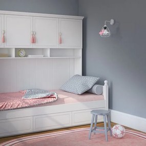 Applique per bambini KAGO 1xE27/60W/230V grigio