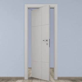 Porta rototraslante City grigio L 70 x H 210 cm sinistra