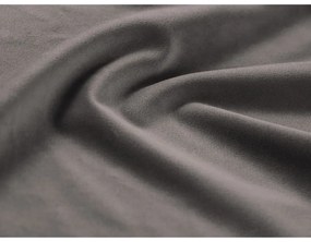 Divano grigio chiaro allungabile e con contenitore con rivestimento in velluto 235 cm Kyoto – Cosmopolitan Design