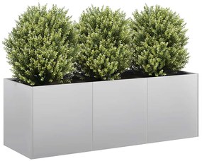 Fioriera 120x40x40 Cm İn Acciaio Zincato /