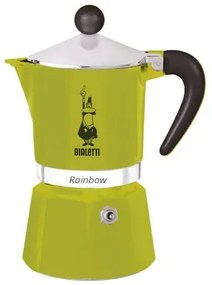 Cafettiera Italiana Bialetti Rainbow Verde Metallo Alluminio Termoplastico 270 ml