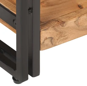 Mobile porta tv 120x30x40 cm in legno massello di acacia