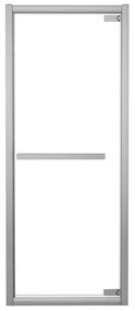 Porta doccia battente Namara L 80 x H 195cm, Sp. 8 mm in vetro vetro senza finitura / trasparente profilo cromo