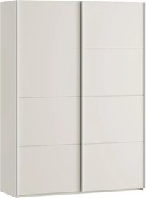 Armadio Guardaroba 2 Ante Scorrevoli Con Barra Appendiabiti Sofi Beige