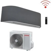 Climatizzatore Condizionatore Toshiba Inverter serie HAORI 13000 btu R-32 RAS-B13N4KVRG-E Wi-Fi Integrato A+++ Grigio Chiaro/Grigio Scuro - NOVITA' Grigio Scuro Grigio Chiaro