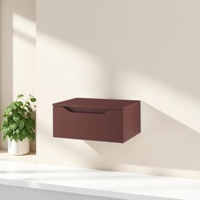 Cassetto bagno sospeso 60 cm GIGLIO Ruggine Opaco