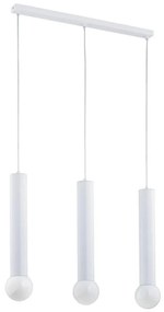 Lampadario a sospensione con filo TWISTER 3xE27/60W/230V bianco