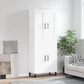 Credenza Bianca 69,5x34x180 Cm İn Legno Multistrato /