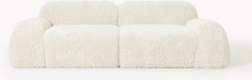 Divano componibile 3 posti in teddy Wolke