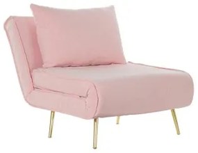 Divano Letto DKD Home Decor 8424001799510 Multicolore Rosa chiaro Metallo Moderno Scandi 90 x 90 x 84 cm