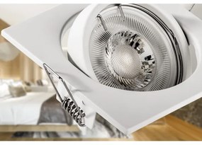Faretto da incasso 1xGU10/MR16/10W/230V 9x9 cm bianco