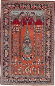 Kashan Tappeto persiano 140x210 Blu (Iran) Annodato A Mano