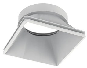 Riflettore Quadrato Fisso Dynamic Alluminio Bianco