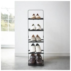 Scarpiera alta nera in metallo Tower Shoe Rack - YAMAZAKI