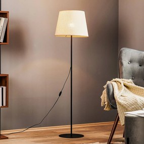 TK Lighting Piantana Chicago con paralume in lino