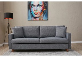 Divano letto grigio scuro 210 cm Eva - Balcab Home