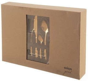 Posate dorate in acciaio inox 24 pz Gold – Orion