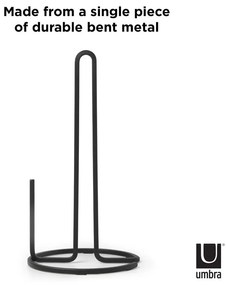 Porta asciugamani da cucina in acciaio nero ø 17 cm Squire - Umbra