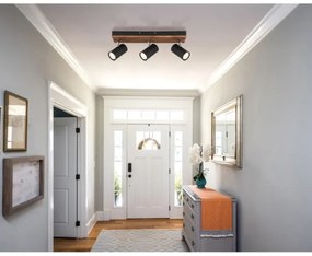 Globo 57909-3 - Faretto KAYDEN 3xGU10/25W/230V nero