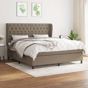 Giroletto A Molle Con Materasso Tortora 160x200 Cm İn Tessuto /